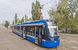 Straßenbahn-Gelenktriebwagen Pesa Fokstrot
