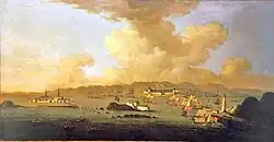 Belagerung von Louisbourg. Die Festung, die von einer aufständischen Garnison schlecht verteidigt wurde, fiel schnell.