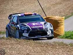 Peter van Merksteijn jr. im DS3 WRC an gleicher Stelle