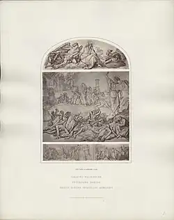 Christus als Richter Untergang Babels Nackte kleiden, Obdachlose herbergen