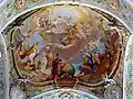 Deckenfresko im Altarraum