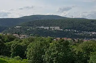 Ansicht von Südosten – Blick vom Flaggenturm bei Bad Dürkheim