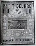 Manufacture Biscuits „LU“ : Vue prise en ballon („Keksfabrik LU: Ansicht aus dem Ballon“) Reklame in L’Illustration, 1924