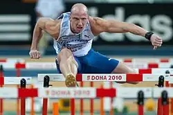 Petr Svoboda (mit Sonderstartrecht im Halbfinale dabei) – Rang acht in 13,67&nbsp;s