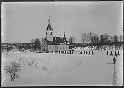 Die Klosterkirche um 1911 Foto: Ellisif Wessel