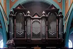 Orgel der Pfaffenthaler Pfarrkirche, an der Laurent Menager von 1861 bis 1902 spielte