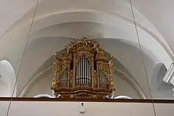 Orgelgehäuse in Pfarrkirche Anger (Steiermark)