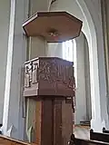 Kanzel in der Stadtpfarrkirche St. Andrä in Salzburg (1962)
