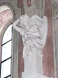 Gewölbe tragender Engels-Atlant, Anfang 18. Jahrhundert (Wallfahrtskirche Gartlberg, Pfarrkirchen)