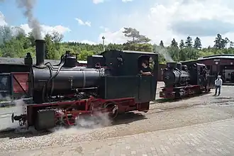 Lokomotive in der Grube Fortuna