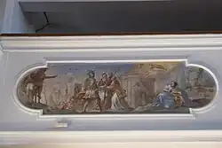 Laurentius wird von Papst Sixtus verabschiedet