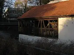 Radstube mit Mühlrad