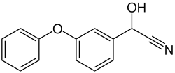 Strukturformel von 3-Phenoxymandelonitril