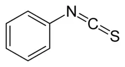 Strukturformel von Phenylisothiocyanat