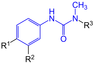 Markush-Formel der Phenylharnstoffe