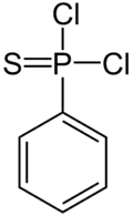 Struktur von Phenylthiophosphonyldichlorid