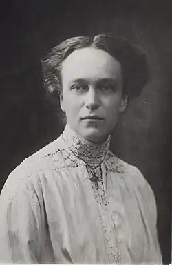 Marie von Gebsattel auf einem undatierten Schwarzweißfoto