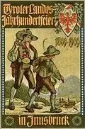 Plakat zur Tiroler Landesfeier 1809–1909