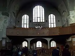 Empore links vom Altar (vor der Restaurierung)