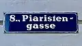 Straßenschild Piaristengasse