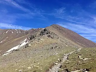 Blick vom Coll de Noufonts auf den Pic de Noucreus