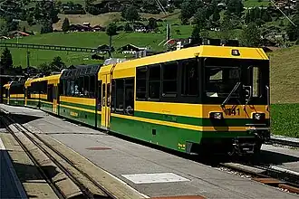 WAB Bhe 4/8 141 in Grindelwald Grund