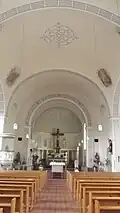 Piesbach, St. Johannes der Täufer, Inneres gegen die Apsis