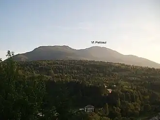 Blick von Borșa auf den 2303 Meter hohen Pietrosu-Gipfel