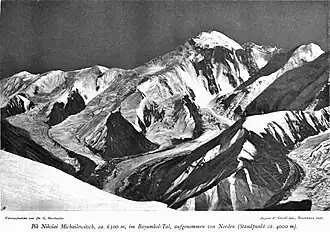 Pik Prschewalski (Aufnahme von Gottfried Merzbacher in 1902/03)
