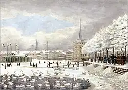 Binnenalster beim Jungfernstieg 1830