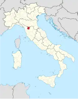 Lage innerhalb Italiens