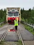 Zugfahrt über die Piteälvsbron