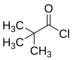 Strukturformel von Pivaloylchlorid