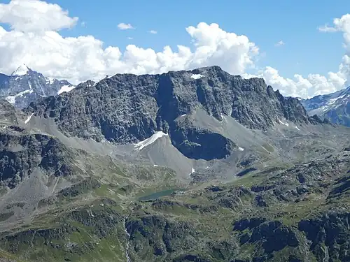 Blick nach Südosten zum Piz Lagrev.