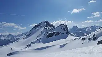 Piz Lunghin, vom Pass Lunghin aus betrachtet