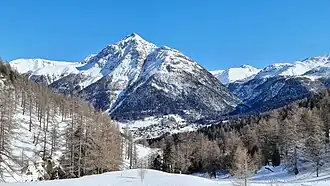 Piz Mezzaun, fotografiert von der Alp Proliebas