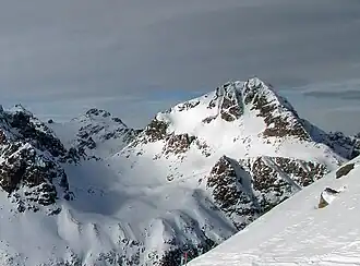 Piz Bever, vom Piz Nair (Albula) aus gesehen
