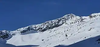 Nordansicht des Pizz Gallagiun, aufgenommen vom Val da Prasgnola