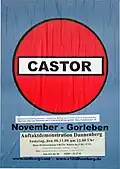 Plakat gegen Castortransporte 2004