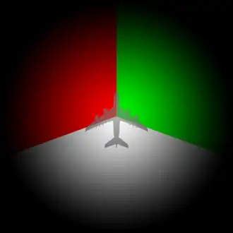 Flugzeug, Winkel des Hecklichts 140°