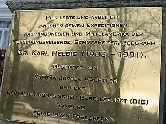 Gedenktafel für Karl Helbig