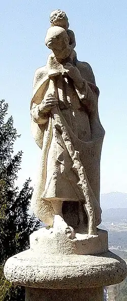 Christophorus-Plastik auf dem Kathreinkogel