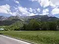 Blick von Saint-Gervais zum Vercors-Kamm