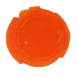 Mit einer Plombierzange gekennzeichnete Kunststoff-Plombe für einen Hausanschlusskasten eines elektrischen Hausanschlusses