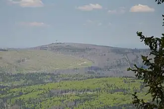 Poledník, Blick vom Großen Rachel