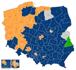 Mehrheiten bei der Wahl zum Senat: PiS PO PSL Unabhängige