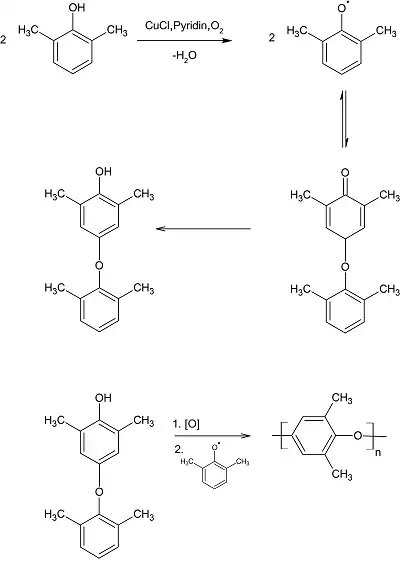Polykondensation zum Polyphenylether