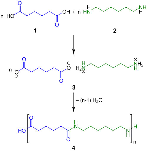 Synthese von Nylon 66