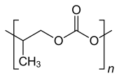 Strukturformel Polypropylencarbonat