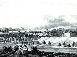 Stadtpanorama um 1845[5]